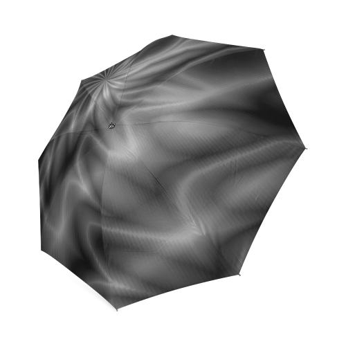 Grey Shiny Swirl Foldable Umbrella (Model U01)