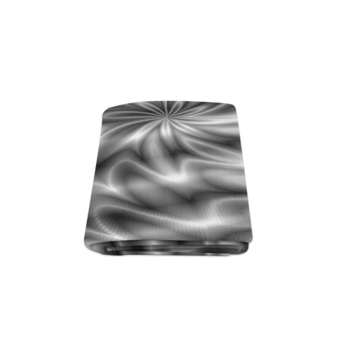 Silver Shiny Swirl Blanket 50"x60"