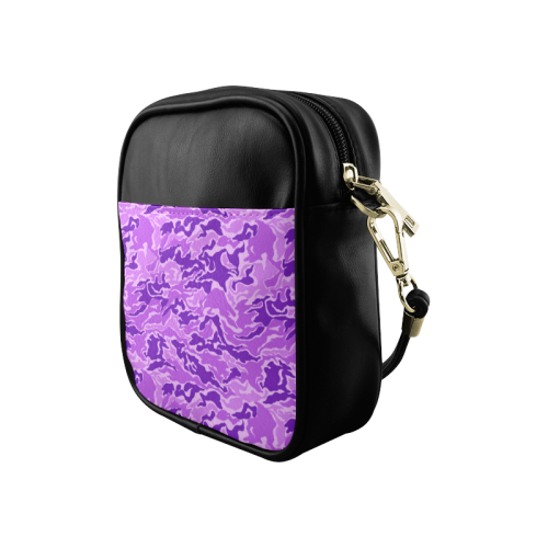Camo Purple Camouflage Pattern Print Sling Bag (Model 1627)