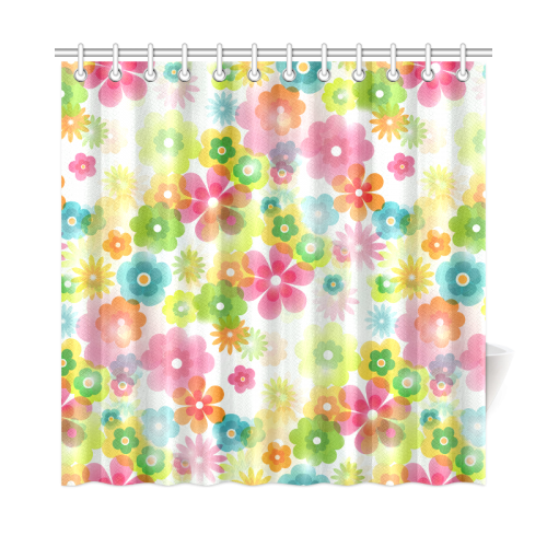 Flowers In A Dream Shower Curtain 72"x72"