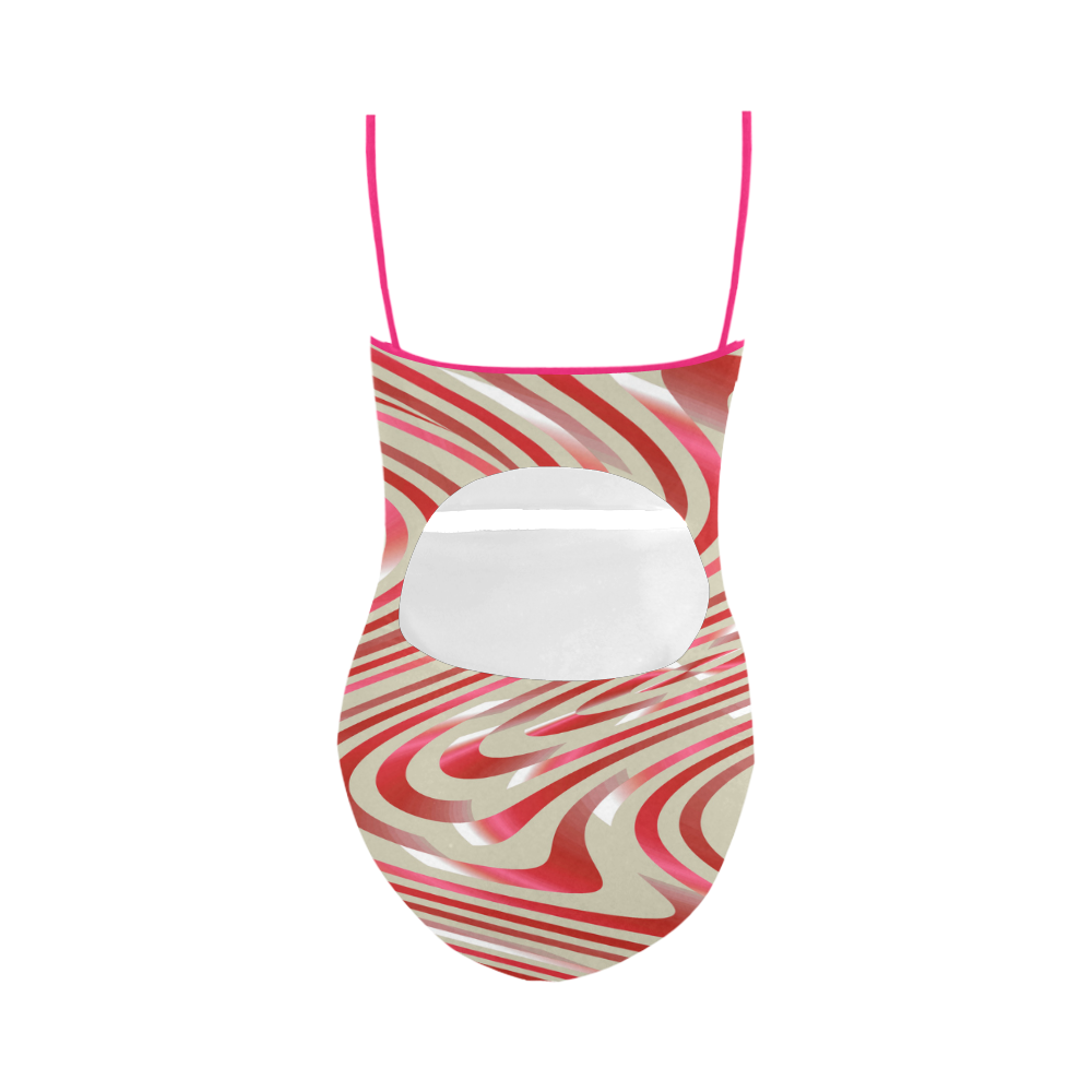 Abstract Zebra A Strap Swimsuit ( Model S05)