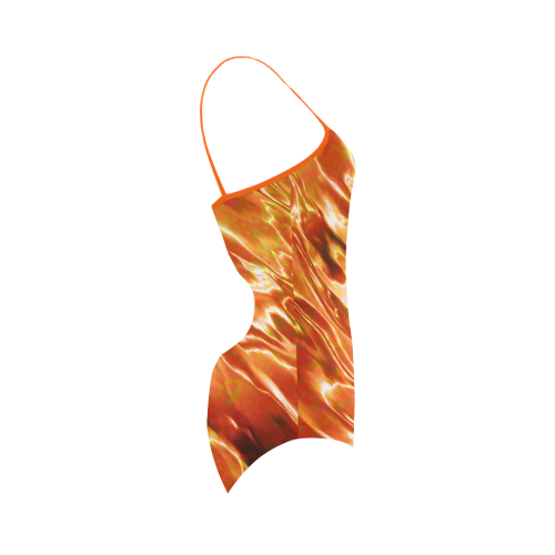 Abstract Colours Strap Swimsuit ( Model S05)