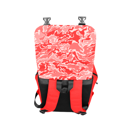 Camo Red Camouflage Pattern Print Casual Shoulders Backpack (Model 1623)