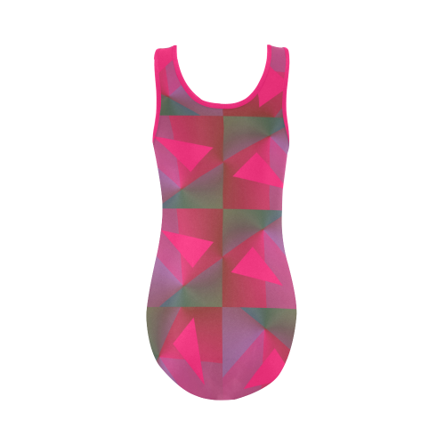 Geometric Lux Q Vest One Piece Swimsuit (Model S04)