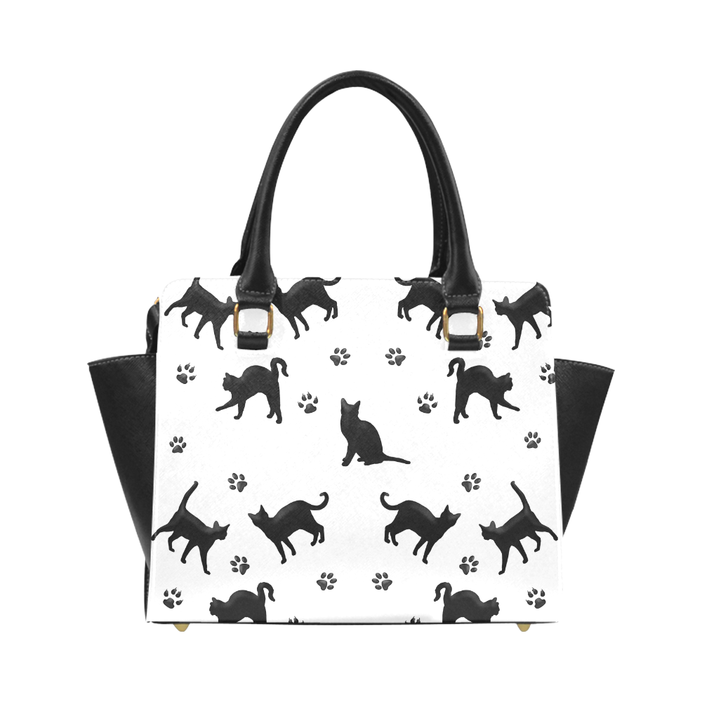 Black Cats Classic Shoulder Handbag (Model 1653)