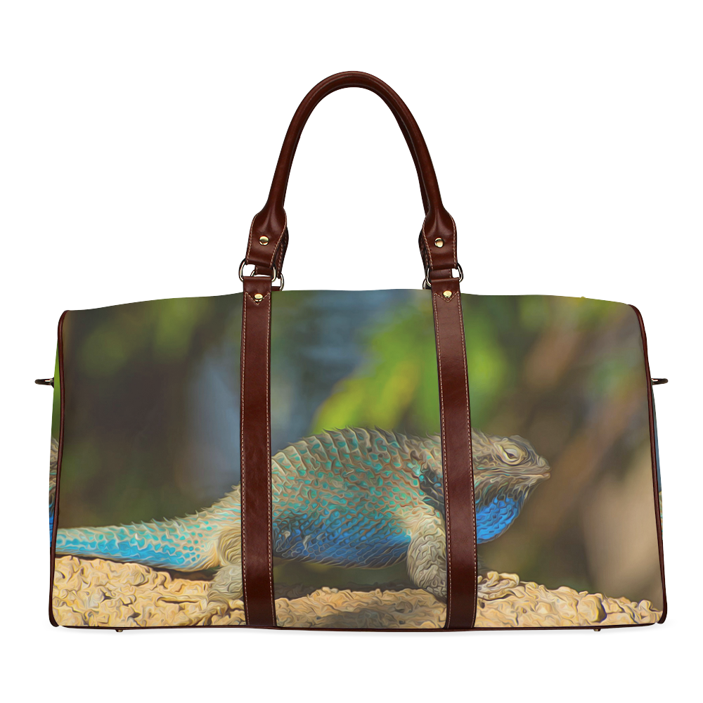 Colorful Lizard Waterproof Travel Bag/Small (Model 1639)