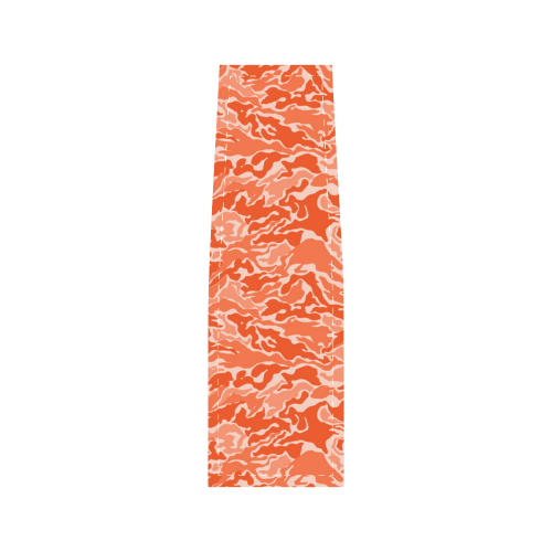 Camo Orange Camouflage Pattern Print Saddle Bag/Small (Model 1649) Full Customization