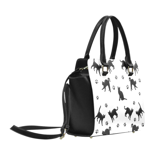 Black Cats Classic Shoulder Handbag (Model 1653)