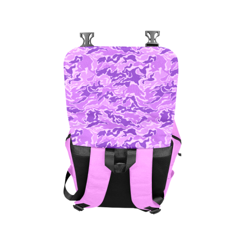 Camo Purple Camouflage Pattern Print Casual Shoulders Backpack (Model 1623)