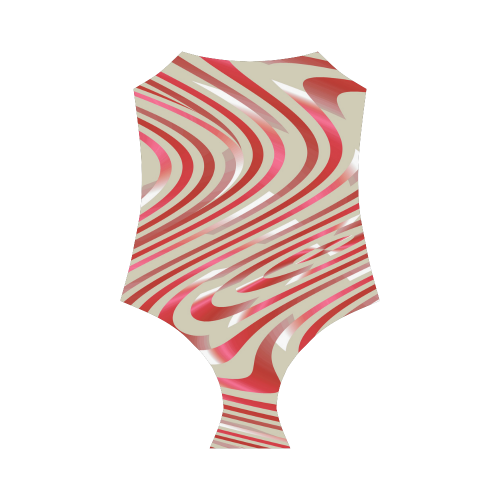 Abstract Zebra A Strap Swimsuit ( Model S05)