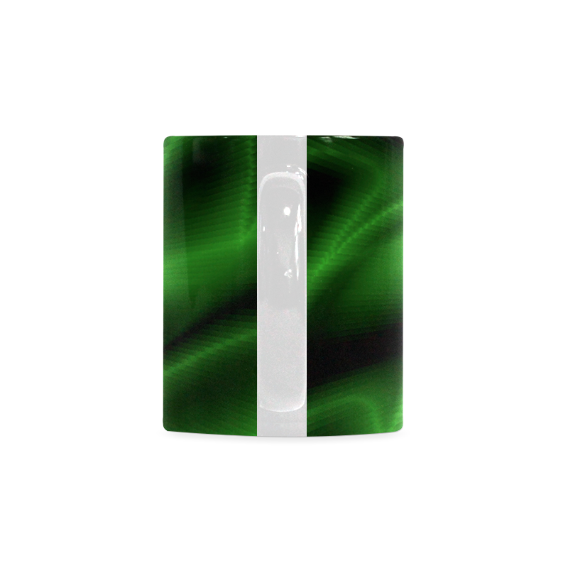 Green Shiny Swirl White Mug(11OZ)