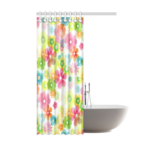 Flowers In A Dream Shower Curtain 48"x72"