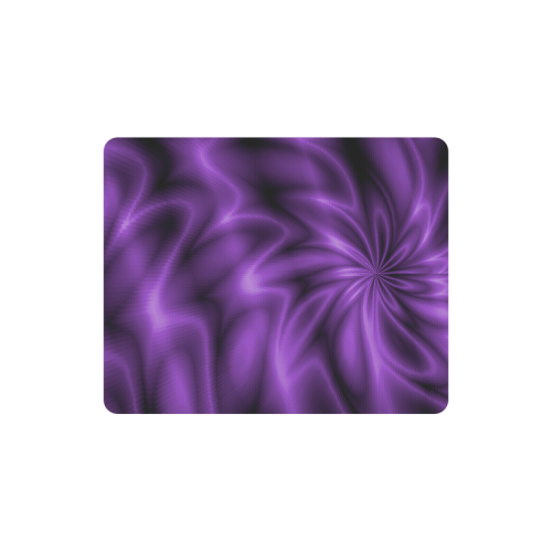 Lilac Shiny Swirl Rectangle Mousepad