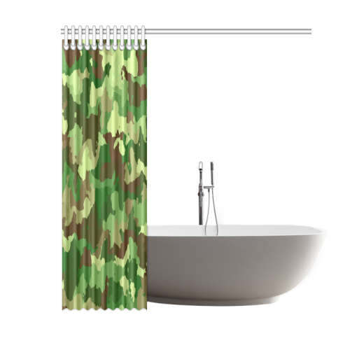 camouflage green Shower Curtain 60"x72"