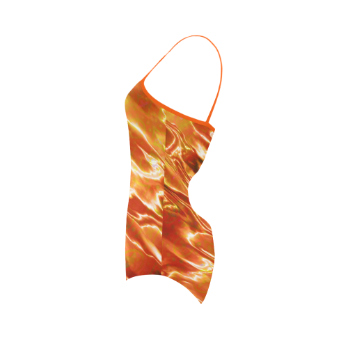 Abstract Colours Strap Swimsuit ( Model S05)