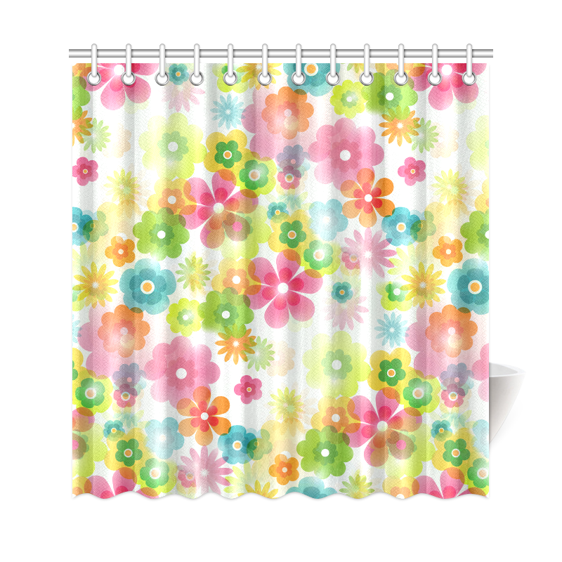 Flowers In A Dream Shower Curtain 69"x72"