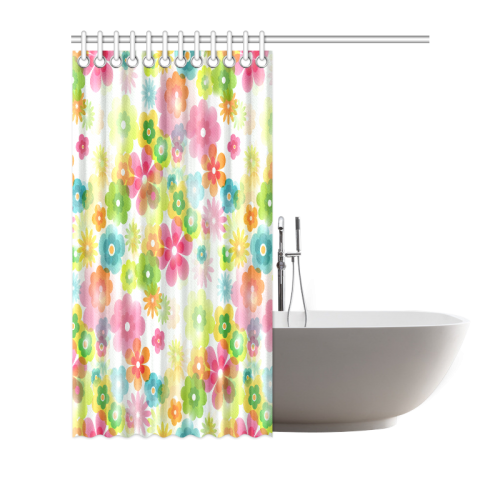 Flowers In A Dream Shower Curtain 72"x72"