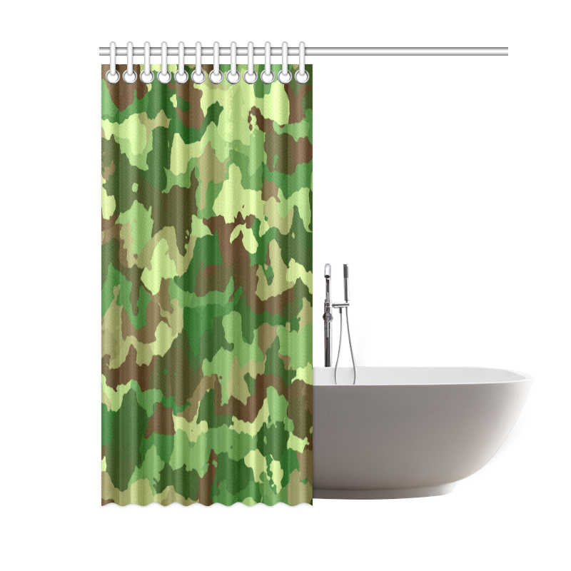 camouflage green Shower Curtain 60"x72"