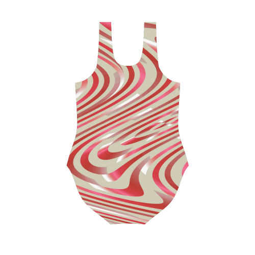Abstract Zebra A Vest One Piece Swimsuit (Model S04)
