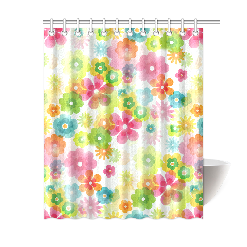 Flowers In A Dream Shower Curtain 60"x72"