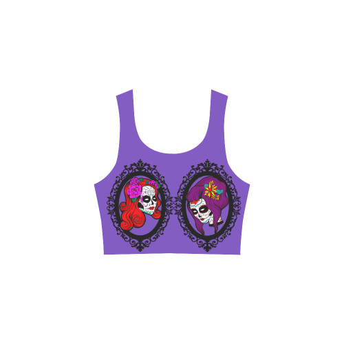 sugar skull babes purple Atalanta Sundress (Model D04)