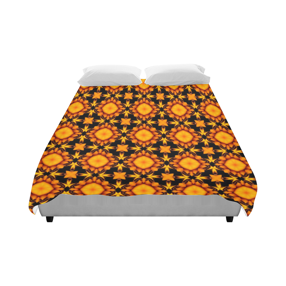 Abstract Geometric Burning Flame Duvet Cover 86"x70" ( All-over-print)