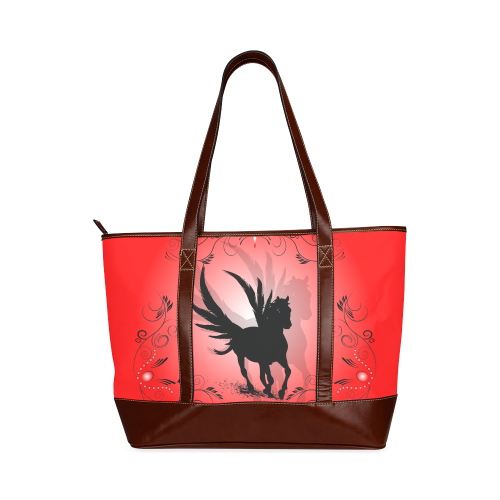 Pegasus silhouette Tote Handbag (Model 1642)