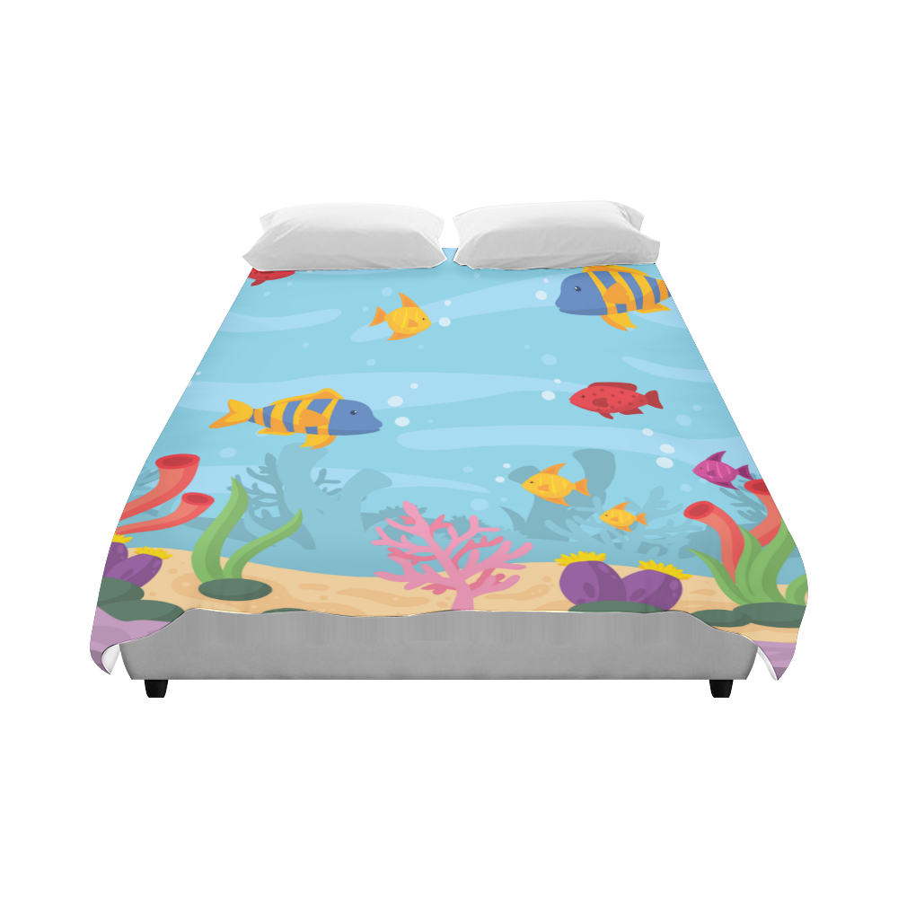 Under the Sea Duvet Cover 86"x70" ( All-over-print)