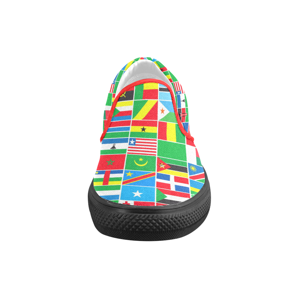 AFRICA Men's Slip-on Canvas Shoes (Model 019)