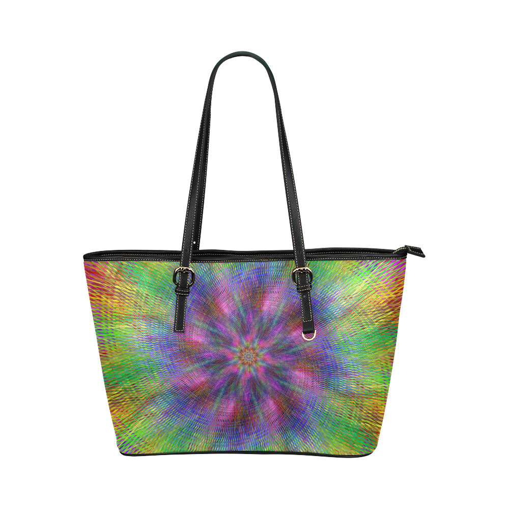 swirl20160602 Leather Tote Bag/Large (Model 1651)