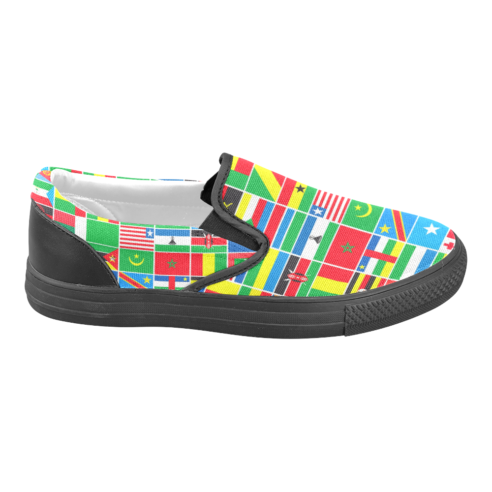 AFRICA Women's Unusual Slip-on Canvas Shoes (Model 019)