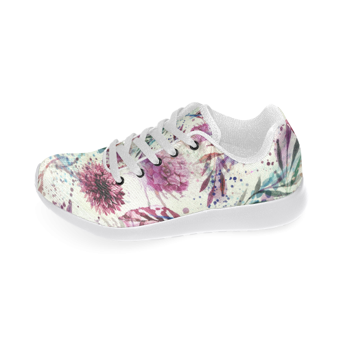 Water Color Flowers Women’s Running Shoes (Model 020)