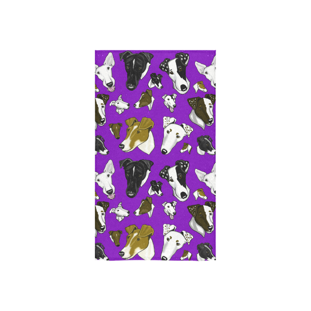 Smooth Fox Terrier purple Custom Towel 16"x28"