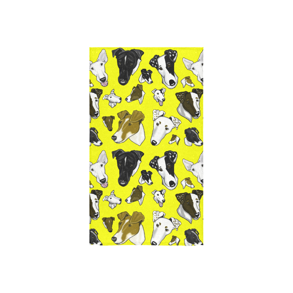 smooth fox terrier yellow Custom Towel 16"x28"