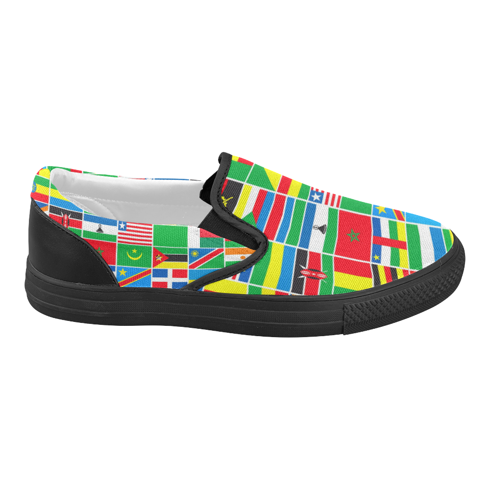 AFRICA Women's Slip-on Canvas Shoes (Model 019)