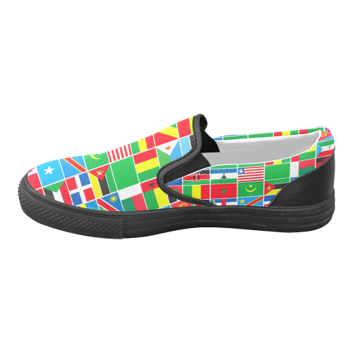 AFRICA Women's Unusual Slip-on Canvas Shoes (Model 019)
