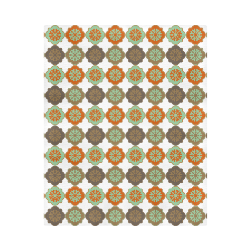 Decorative Quatrefoil Moroccan Trellis Duvet Cover 86"x70" ( All-over-print)