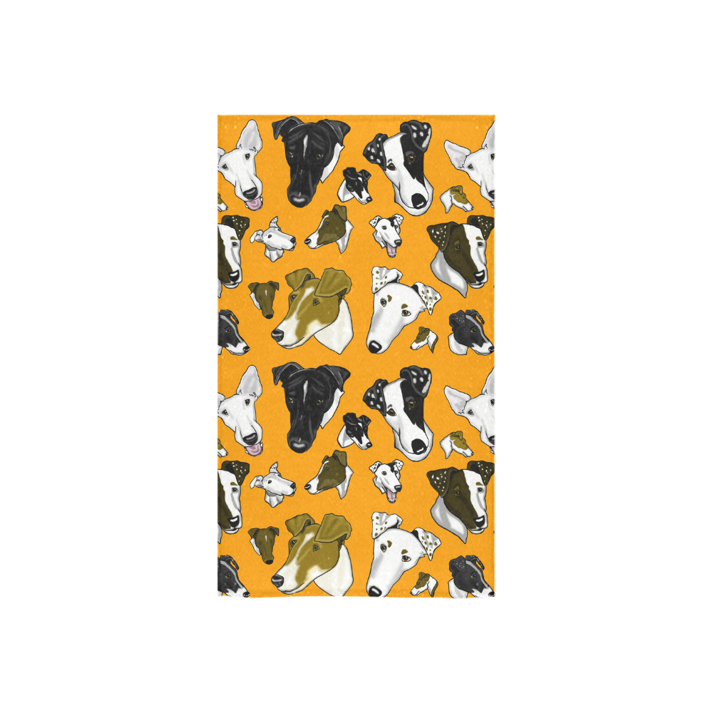 smooth fox terrier orange Custom Towel 16"x28"