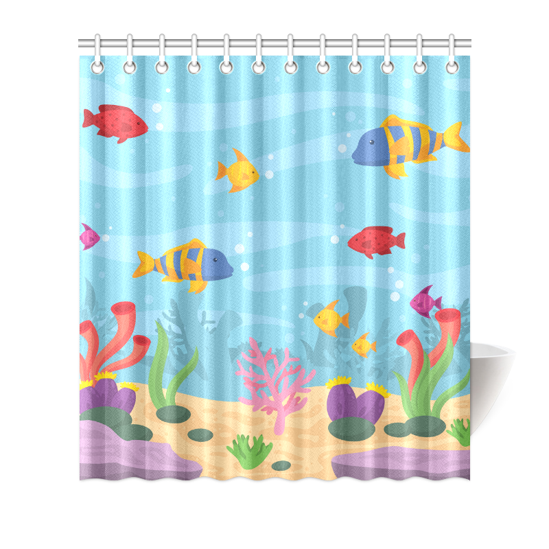 Under the Sea Shower Curtain 66"x72"