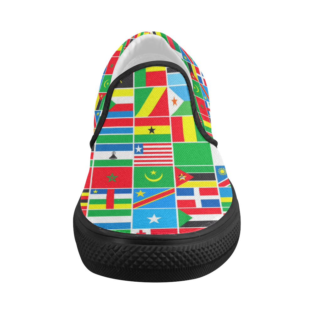 AFRICA Women's Slip-on Canvas Shoes (Model 019)