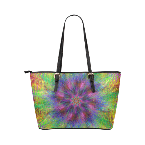 swirl20160602 Leather Tote Bag/Large (Model 1651)