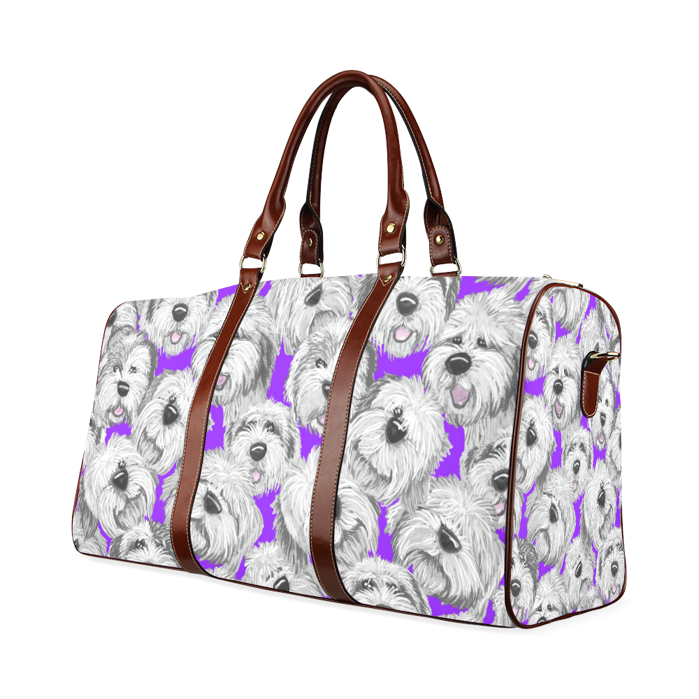 OES heads purple Waterproof Travel Bag/Large (Model 1639)