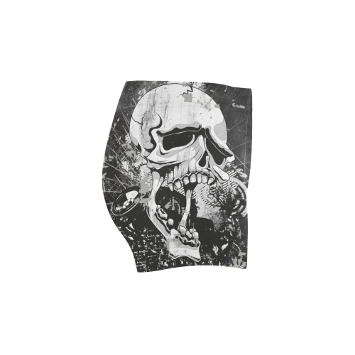 Dark Gothic Skull Briseis Skinny Shorts (Model L04)
