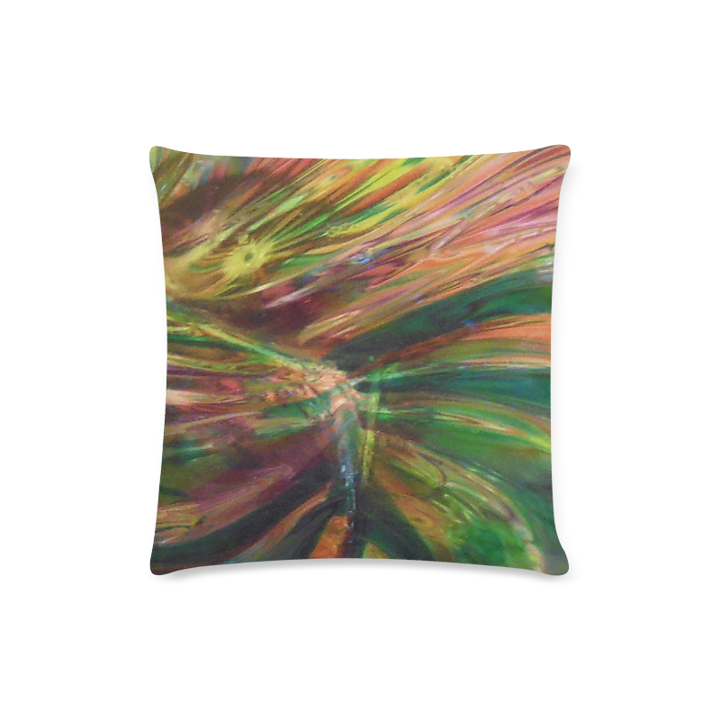Abstract Colorful Glass Custom Zippered Pillow Case 16"x16"(Twin Sides)