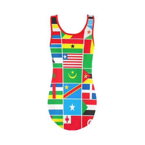 AFRICA Vest One Piece Swimsuit (Model S04)