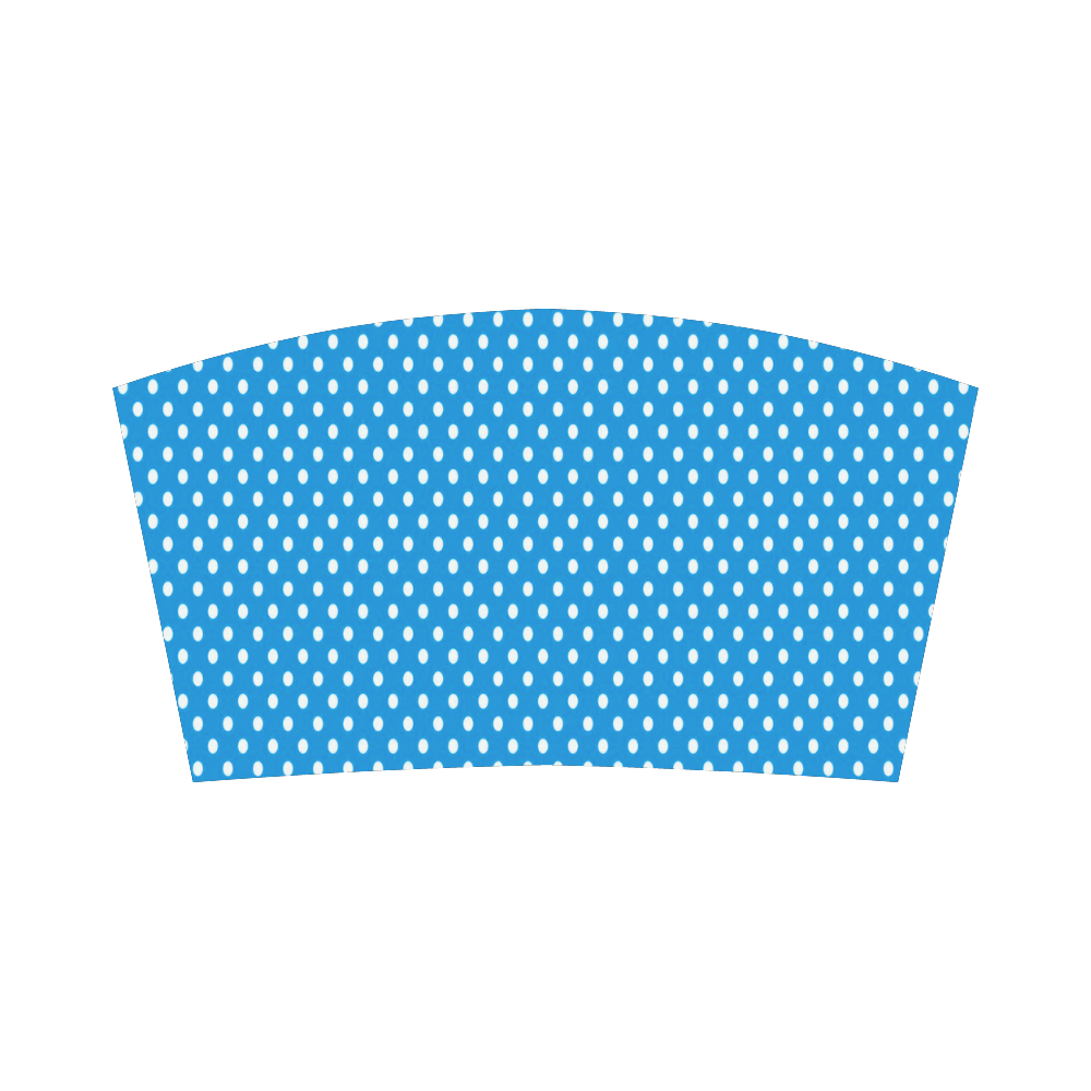 Turquoise With White Dots Bandeau Top