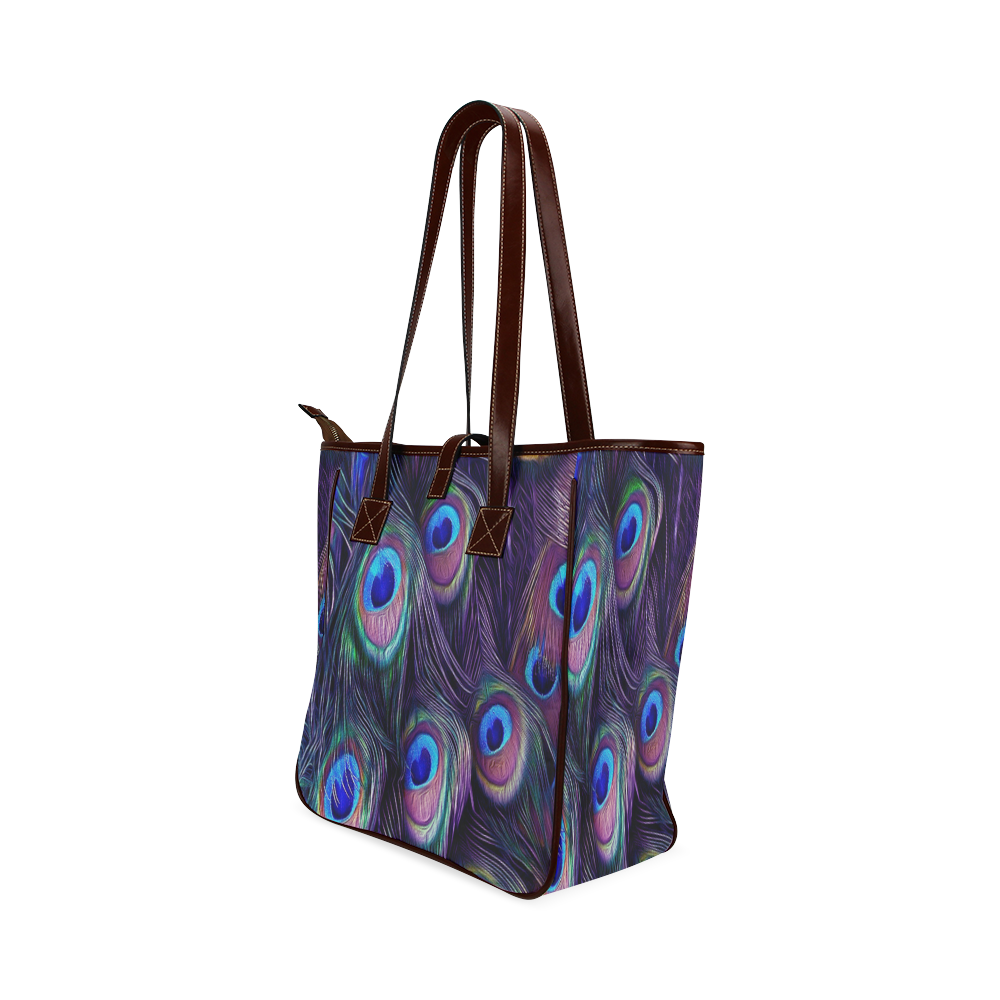 Peacock Feather Classic Tote Bag (Model 1644)