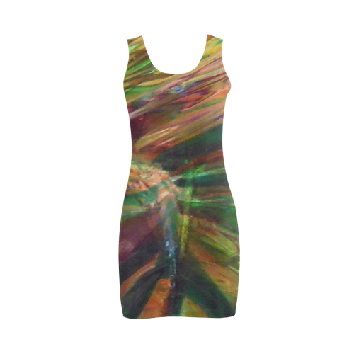 Abstract Colorful Glass Medea Vest Dress (Model D06)