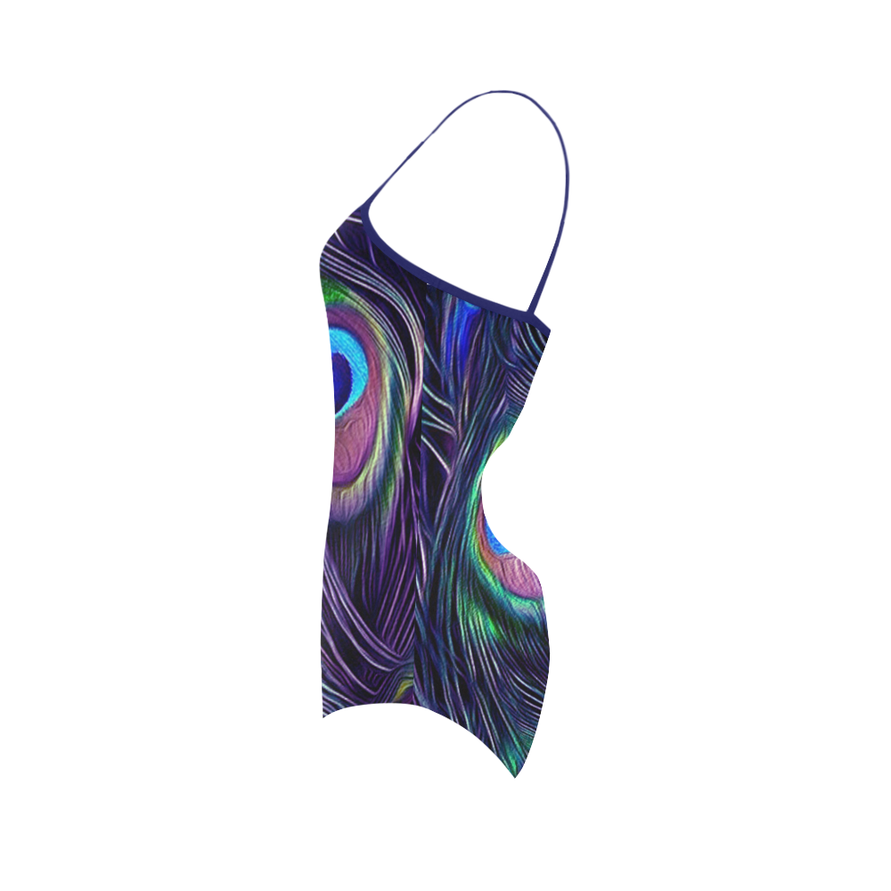 Peacock Feather Strap Swimsuit ( Model S05)
