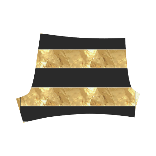 Black Gold Stripes Briseis Skinny Shorts (Model L04)